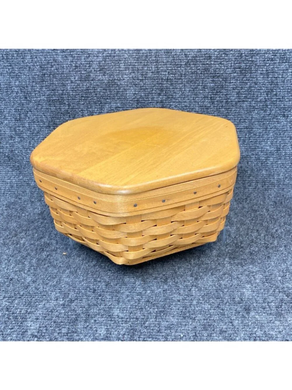 Longaberger Basket Set 3 Nesting Generations Wood Lids Protectors 10 7 5.5 Inch